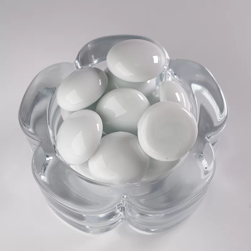 Glass Cashew Nut Stone, Glass Flat Beads na ginamit para sa dekorasyon