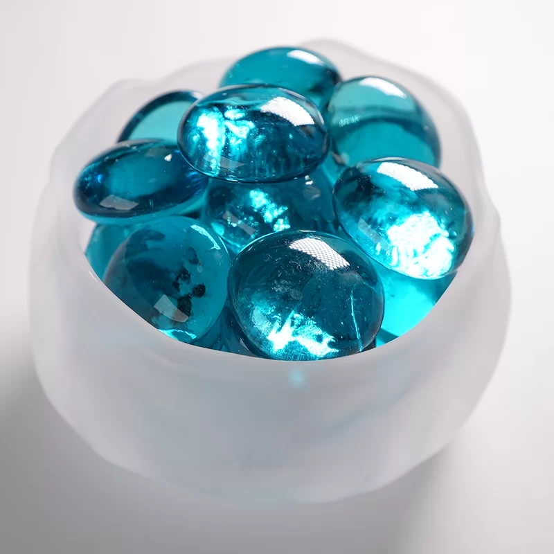 Glass Cashew Nut Stone, Glass Flat Beads na ginamit para sa dekorasyon