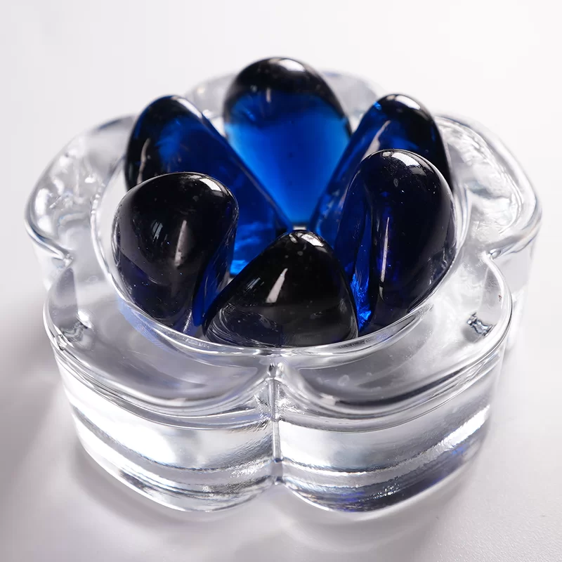 Glass Cashew Nut Stone, Glass Flat Beads na ginamit para sa dekorasyon