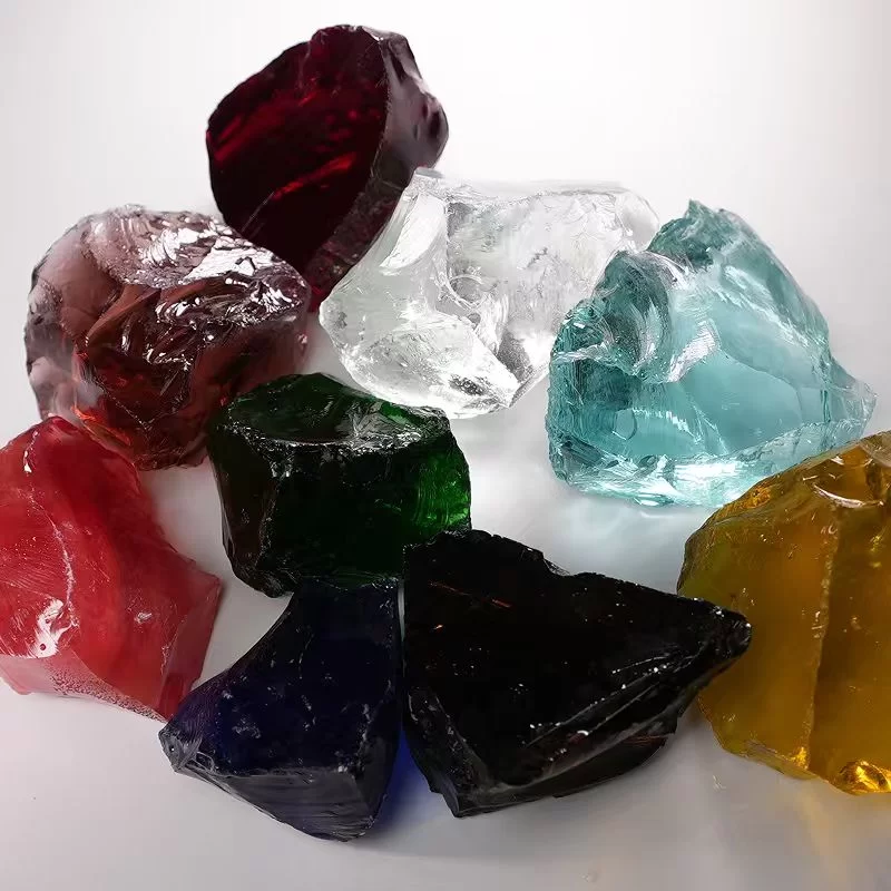 Makukulay na baso ng baso para sa terrazzo